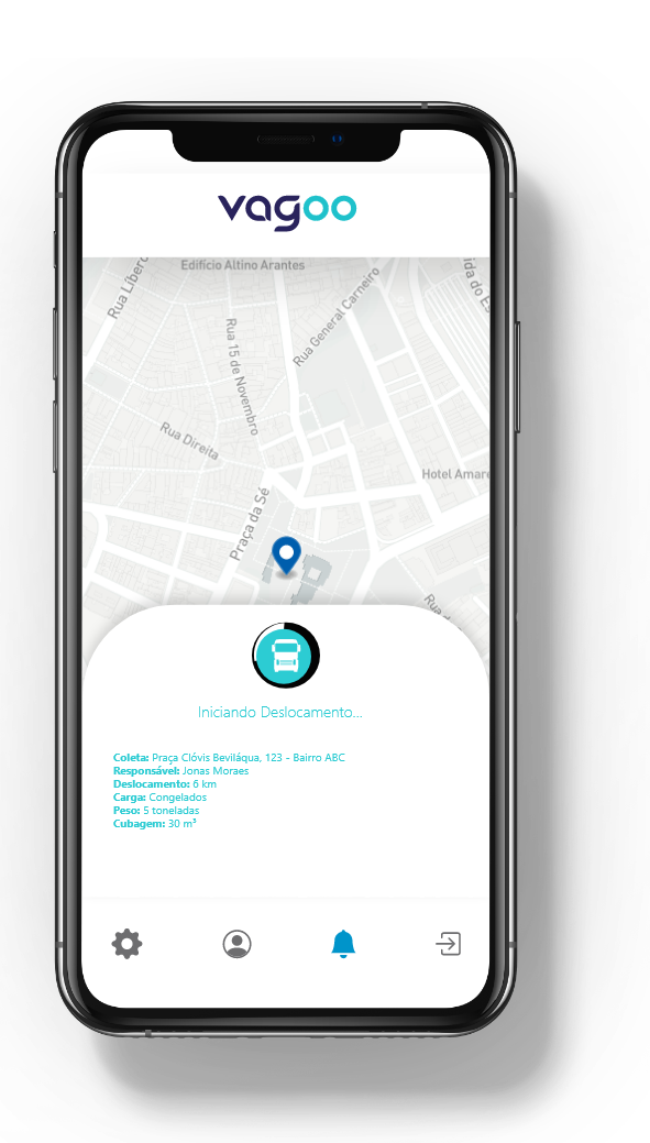 Aplicativo dos transportadores